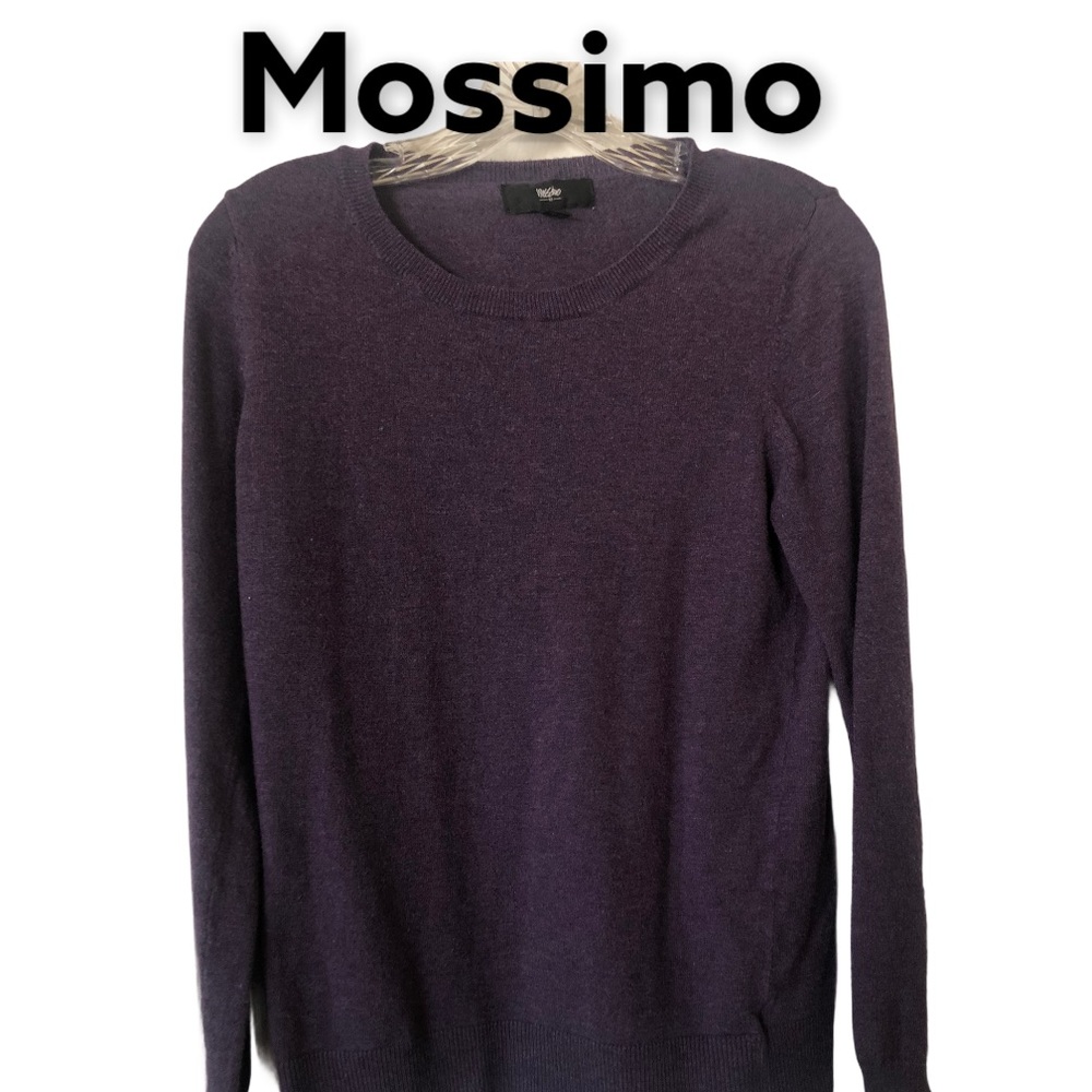 Mossimo Long Sleeve Crewneck Pullover Sweater Purple M